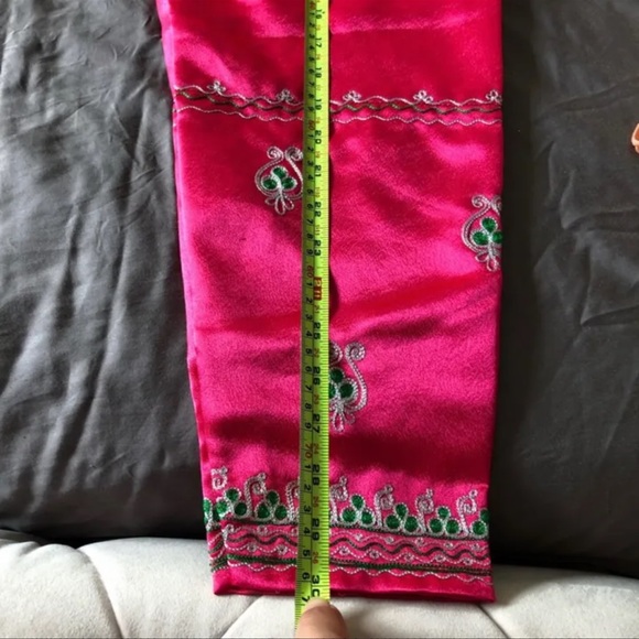 🆕NEW| Girls Fuchsia Satin Kurtas Suit - Picture 10 of 10